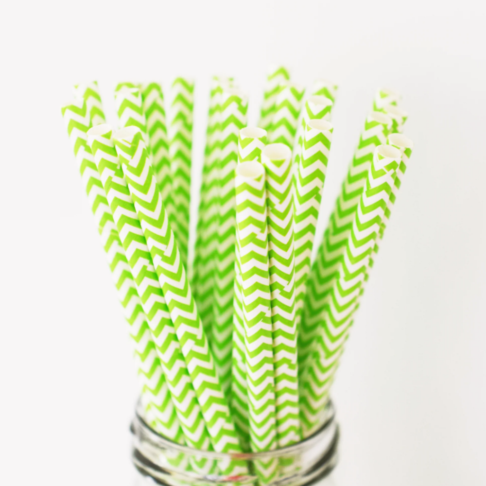lime paper straws, Lime Paper Straws, Sweet & Treats Straws, Cake Pop Straws