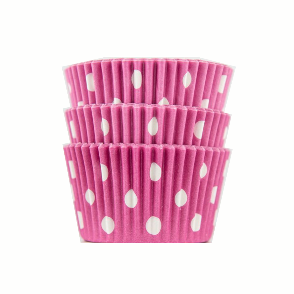 pink- polka dot cupcakes, pink polka dot cupcakes liners, pink dot cupcakes, cup cakes liners