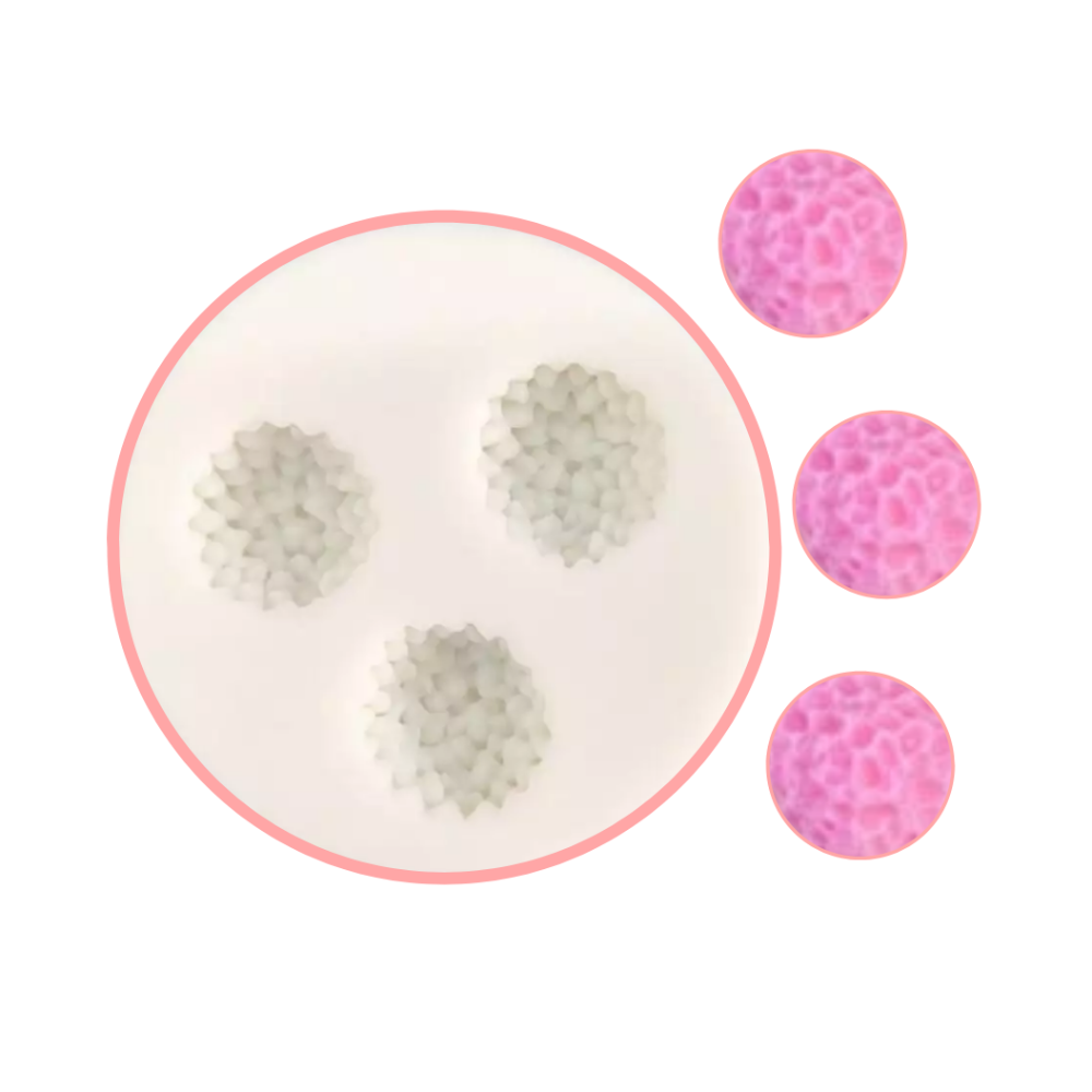 Pom Pom 3 Small Mold, Small Pom Pom Trio