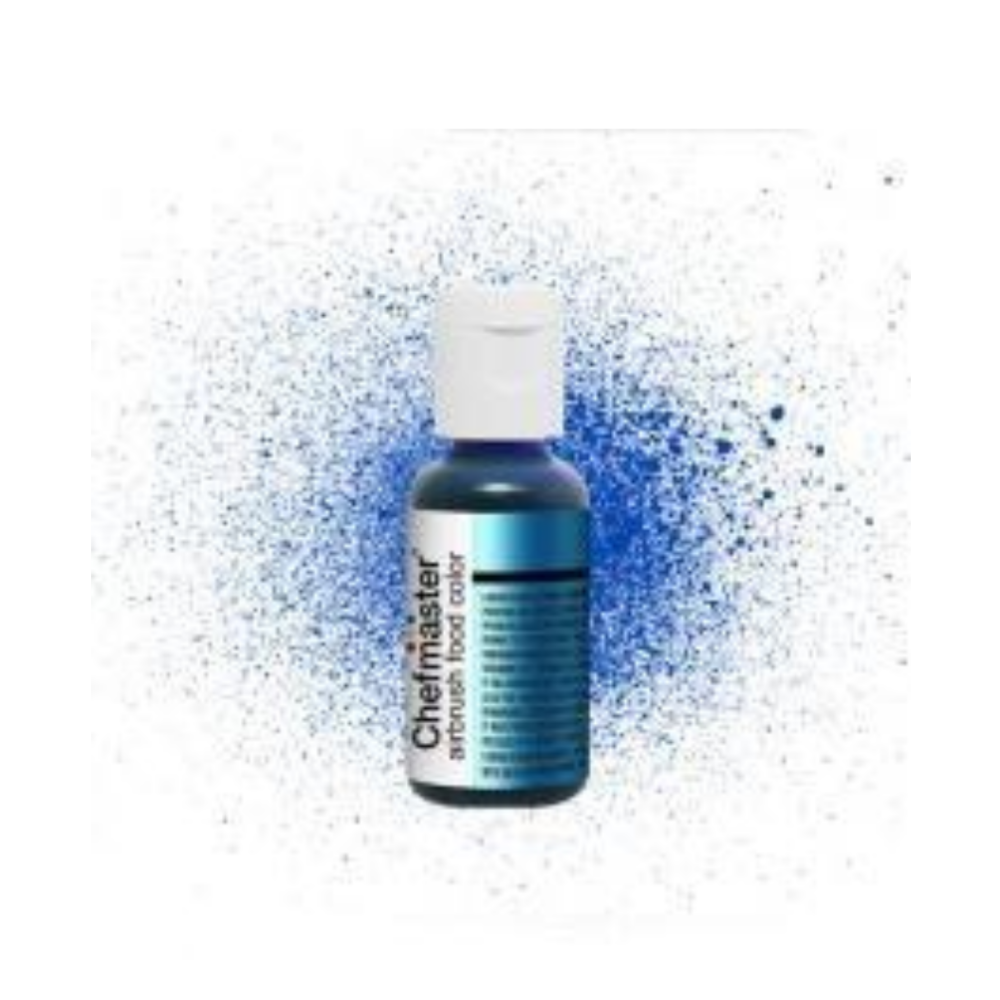 Chefmaster Airbrush Metallic Blue Food Coloring, Airbrush Metallic BLue, Airbrush Color BLue