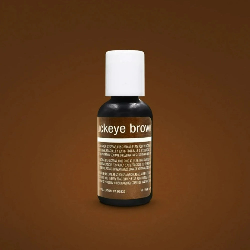 bubkeye brown liquid gel , liquid gel, chefmaster liquid gel , colores de frosting