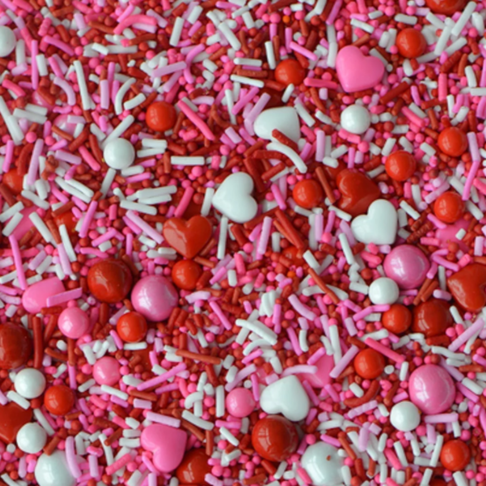 Love Story Sprinkles Medley By Sweetapolita, Love Store Sprinkles, Sprinkles Love, Pink and Red Sprinkles