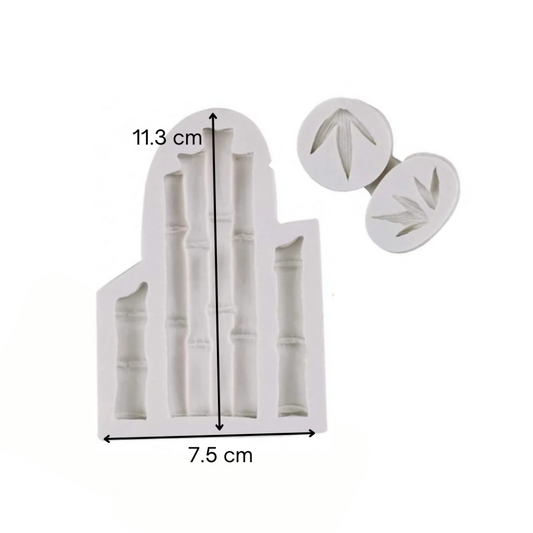 bamboo & leaf silicone mold, Bamboo & leaf mold, bamboo & leaff