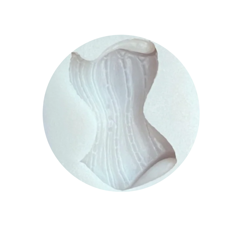 Corset Silicone Mold, coset mold, molde de corset, molde de fondant, molde de chocolate, molde de corset de chocolate, fondant mold corset