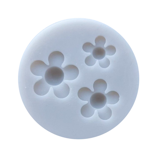 Daisy 3 Silicone Mold, Daisy TRIO Mold, Daisy trio silicone mold, molde de flores Daisy, Daisy Trio Mold