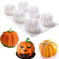 3D Pumpkin Silicones Mold with 6 cavity