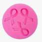 Ribbon Silicone Candy Mold, Breast Cancer Awareness Pink