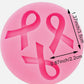 Ribbon Silicone Candy Mold, Breast Cancer Awareness Pink
