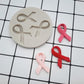 Ribbon Silicone Candy Mold, Breast Cancer Awareness Pink