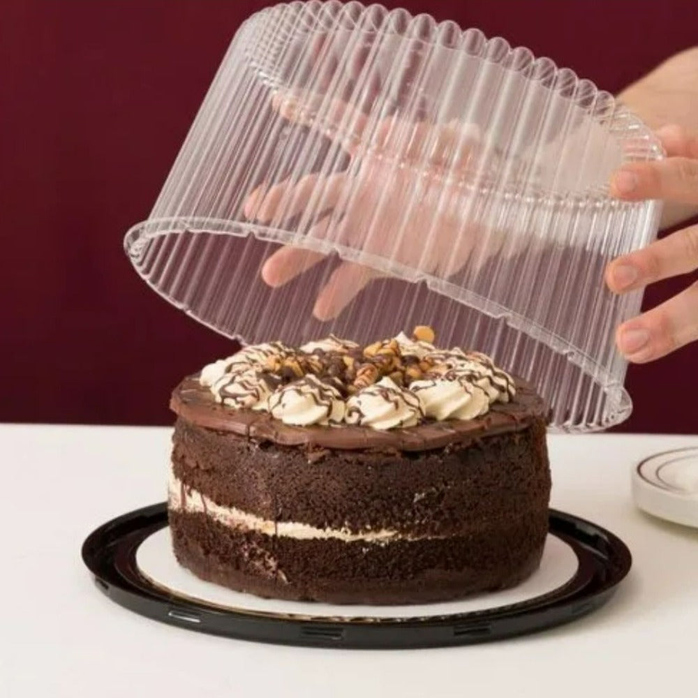 disposable bakery supplies, container take - out cake, disposable container with lid, bowl para cake 6", envase para trasportar cake de 8" , envase plastico para trasportar un cake alto, cake de 8" , container bakery supplies, high dome cake display 8"