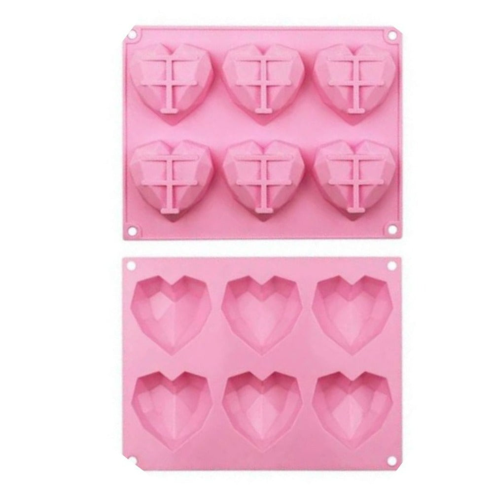 Heart Shaped Silicone Mold 6 Cavity