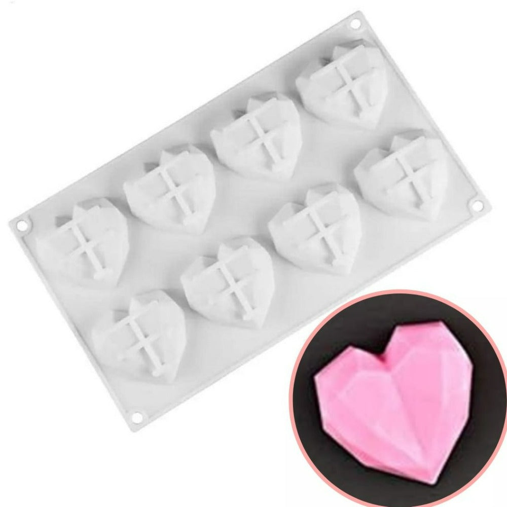 3d heart silicone mold, heart silicone mold, 3D Love Heart Shaped, Mother day Love, Love Heart, Pink Diamond Heart, corazones para chocolate, small tretas love shape