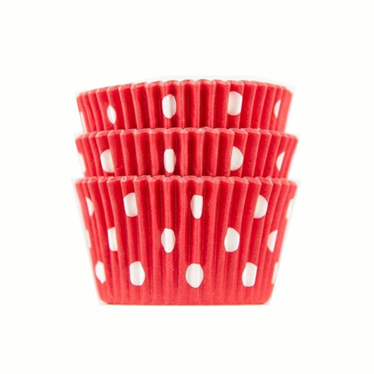 Cupcake Liners (48pc pack) Red - Polka Dot