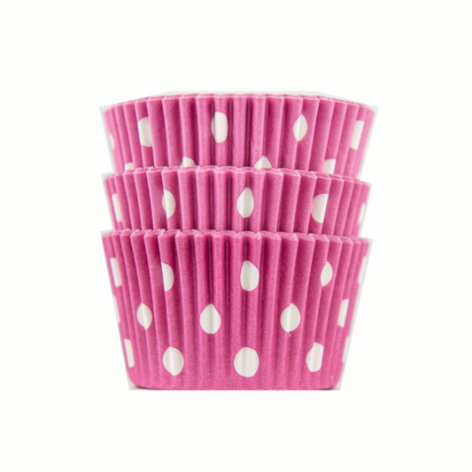 pink- polka dot cupcakes, pink polka dot cupcakes liners, pink dot cupcakes, cup cakes liners