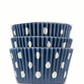 navy blue polka dot cupcakes liners, navy blue polka dot, sweet & treats navy blue, polka dot navy blue, polka dot cupcakes lines