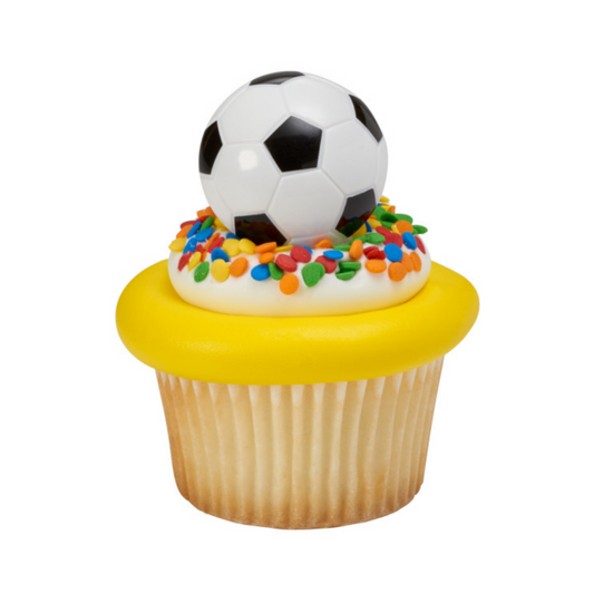 3D SOCCER BALL, CUPCAKES RING, SOCCER PLAY, soccer play, cupcakes ring black and white, deportes cupcakes ring, cumpleaños de soccer, Happy Birthday Soccer , Soccer Theme