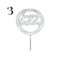 "Happy Birthday" Acrylic Cake Toppers