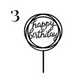 "Happy Birthday" Acrylic Cake Toppers