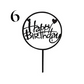 "Happy Birthday" Acrylic Cake Toppers