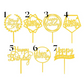 "Happy Birthday" Acrylic Cake Toppers