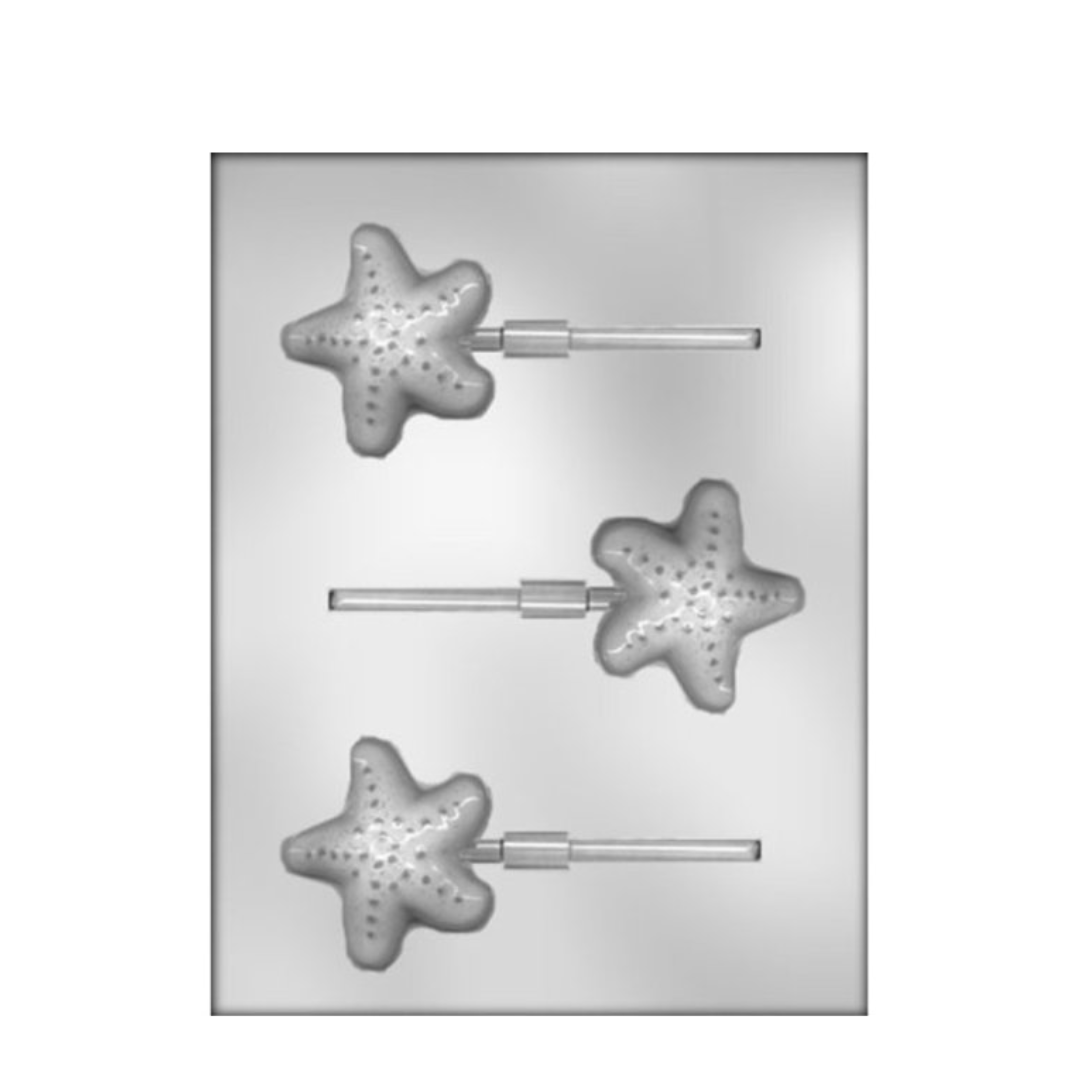 Starfish Sucker Plastic Chocolate Mold