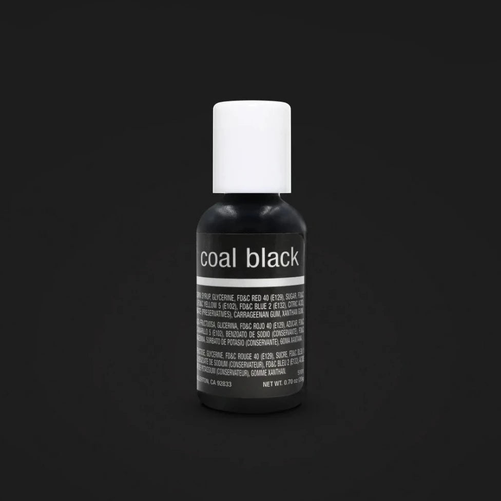 coal black chefmaster, liquid gel chefmaster black, liquid gel black, coal black liquid gel , food color black
