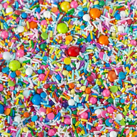 sprinkle medley by sweetapolita 3.5 oz, Bright Skies Sprinkles, Sprinkles Swwetapolita, G & Y Bakery Supplies, Sprinkles Medley by Sweetapolita, Color Sprinkles Sweetapolita