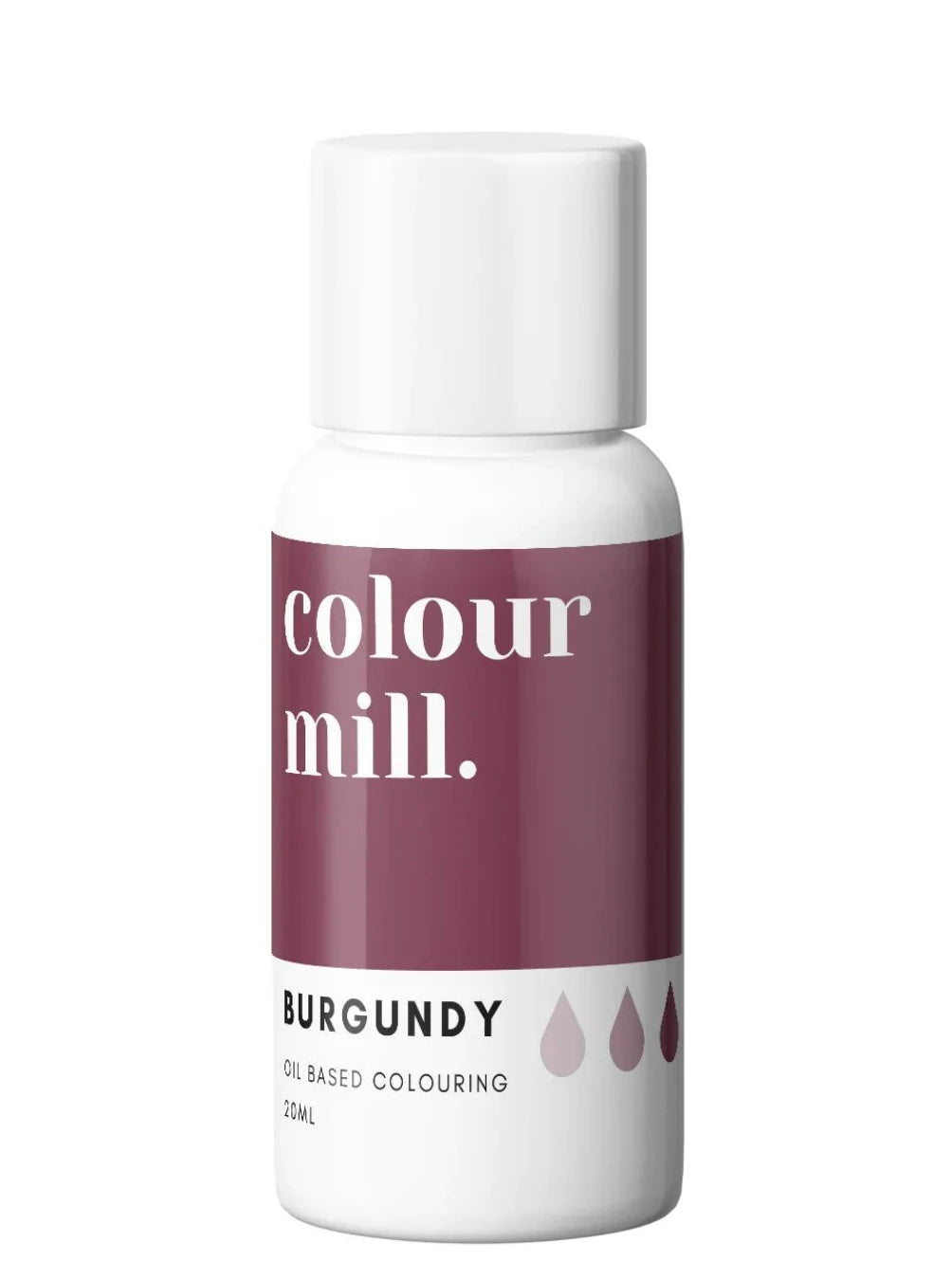 burgundy colour mill, colour mill oil based, burgundy colour mill