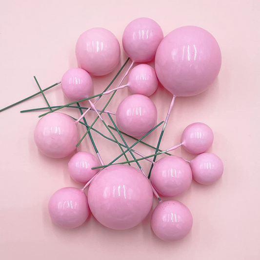 esferas rosa, pink spheres, spheres, amazon spheres, esferas color rosa en am,azon, esferas decorativas para bizcochos, esferas decorativas para cupcakes, decorated pink spheres