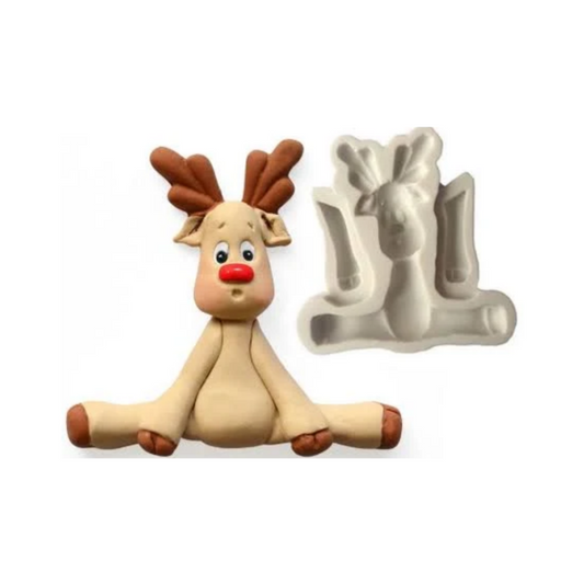 3D Reindeer Silicone Mold, 3D Reindeer Mold, Christmas Reindeer Silicone mold 